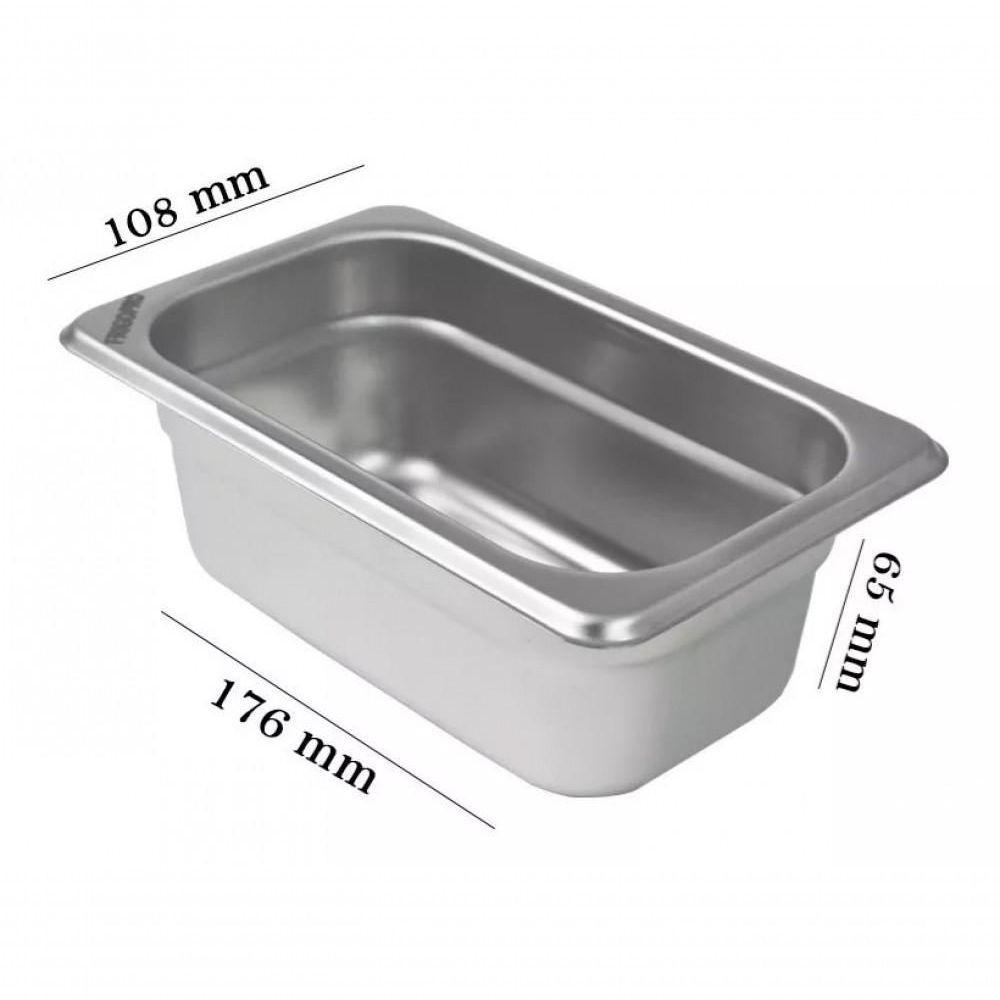 Kit 4 Cubas Gastronomicas Rechaud Inox 1/9x65mm - Brasinox - 4