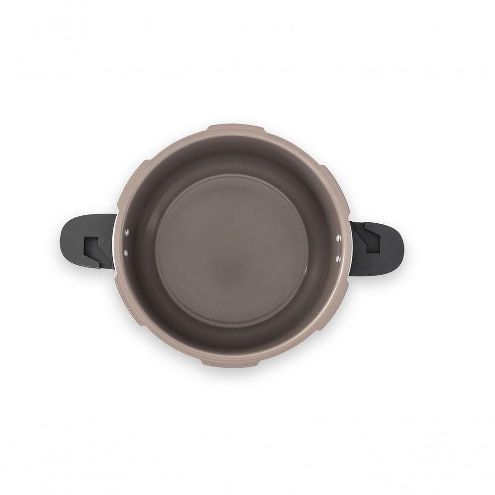 Panela De Pressão 22 Cm 5,4 L Cerâmico Fundo De Indução Linha Ceramic Life Pressure Brinox Preto - 3