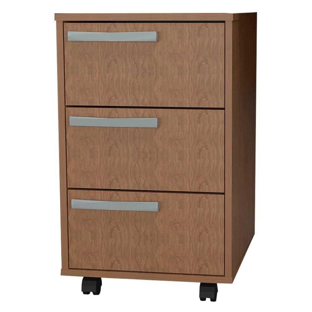 Gaveteiro Para Escritorio Gamer 3 Gavetas E 4 Rodizios Mell B26 Novam Mell - 1