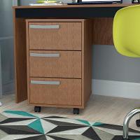 Gaveteiro Para Escritorio Gamer 3 Gavetas E 4 Rodizios Mell B26 Novam Mell - 2