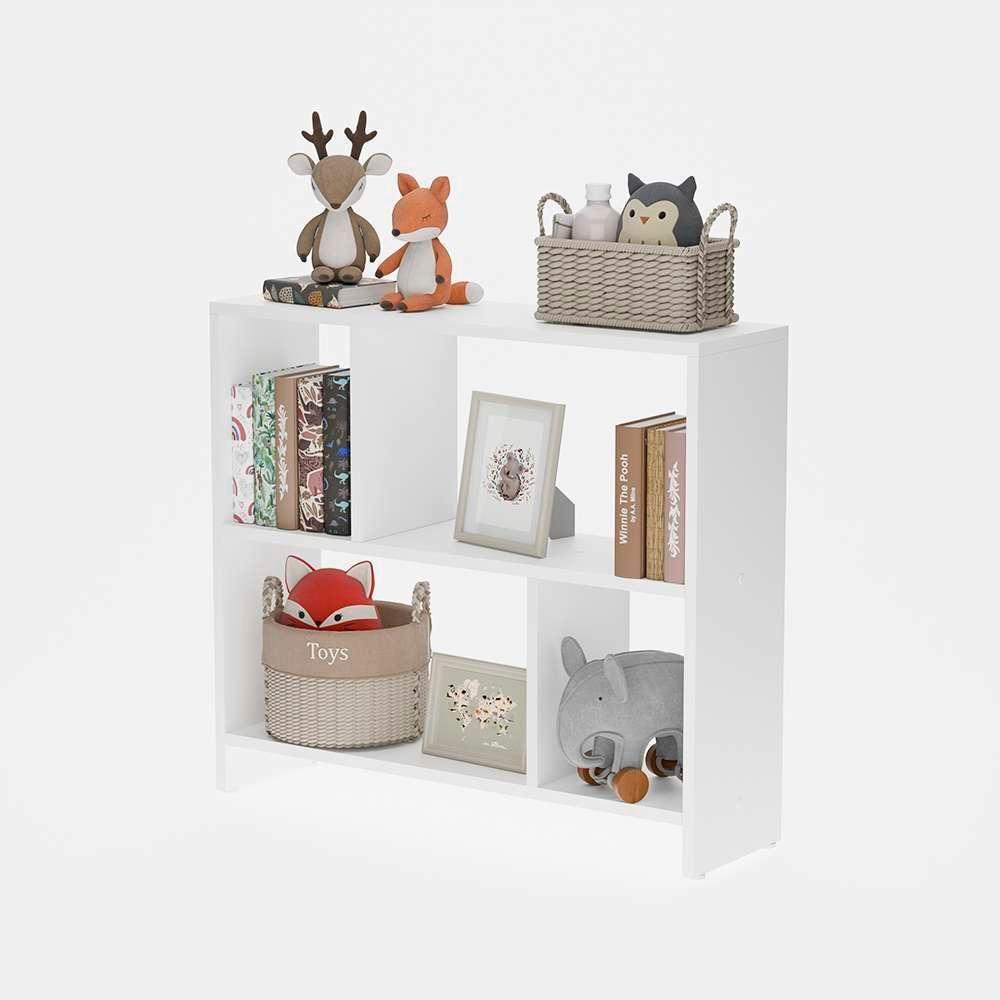 Estante Infantil Nicho Organizador Criança Armário Para Brinquedos Branco - 2