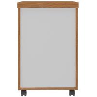 Gaveteiro Para Escritório Com Rodízios 03 Gavetas Unik A02 Freijó Branco - Lyam Decor - 8