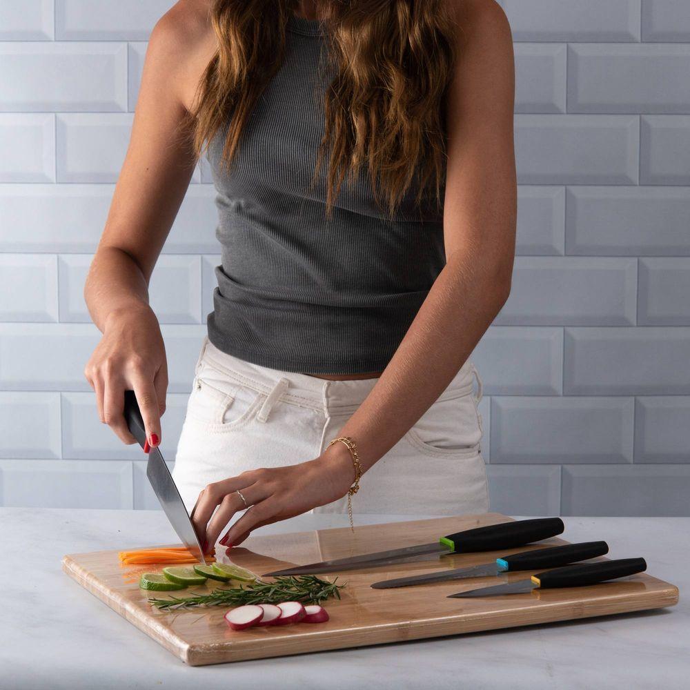 Conjunto De 4 Facas Kitchen Em Aço Inox Kenya - 2