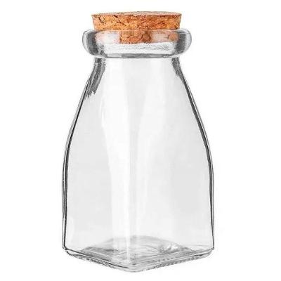 Kit 4 Frascos Garrafas De Vidro Com Rolha Lembrancinha 125ml