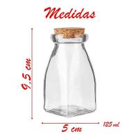 Kit 4 Frascos Garrafas De Vidro Com Rolha Lembrancinha 125ml - 2