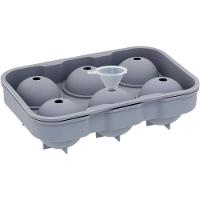 Forma De Gelo Bola Com Funil Silicone 5x13x18cm Cinza - 1