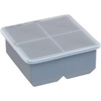 Forma De Gelo Com Tampa Silicone 5x11x11cm Cinza - 1
