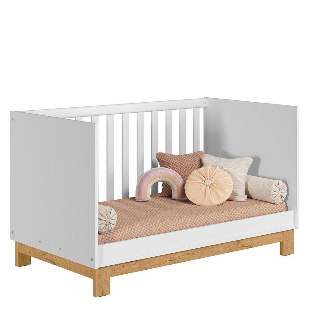 Berço Mini Cama Infantil Mdp-mdf Q Encanto Slim Branco - 7