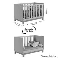 Berço Mini Cama Infantil Mdp-mdf Q Encanto Slim Branco - 5