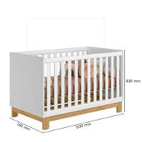 Berço Mini Cama Infantil Mdp-mdf Q Encanto Slim Branco - 6