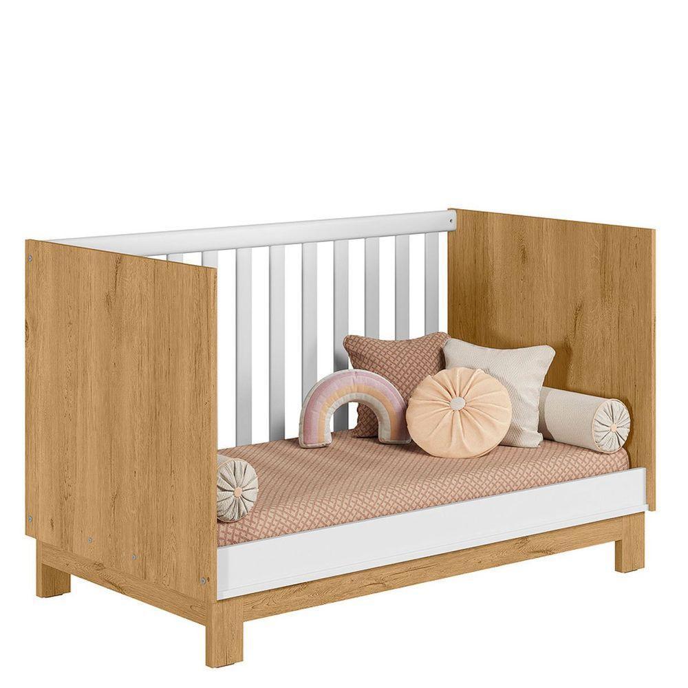 Berço Mini Cama Infantil Mdp-mdf Q Encanto Slim Freijo-off White - 4