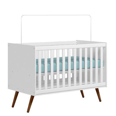 Berço Mini Cama Infantil Q Encanto Sem Colchão Mdp-mdf Retrô Branco