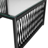 Conjunto Para área Externa De Corda Náutica Preto-cinza - 3