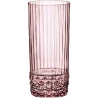 Jg 6pç Copo Long Drink Bormioli Rocco America 20s Vidro 490ml 16x7x7cm Rosa - 1