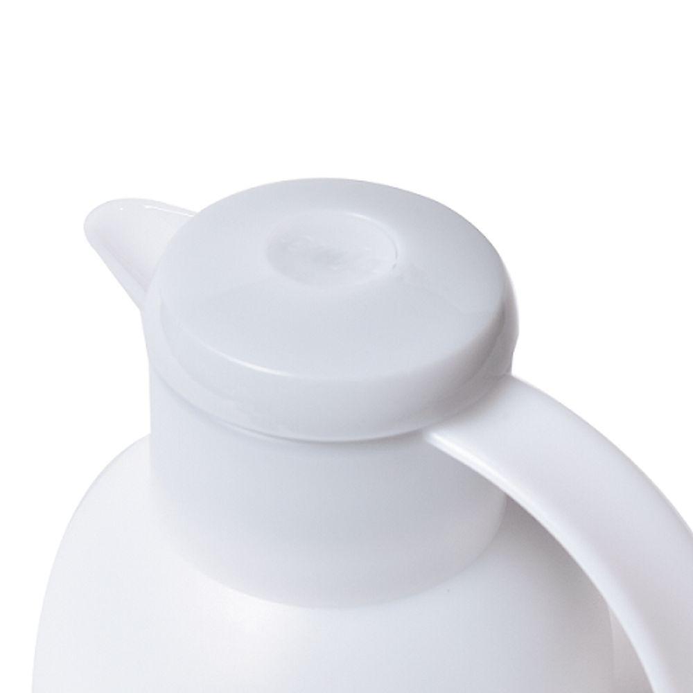 Garrafa Térmica De 1 Litro Quick Press Samba Emsa Branca - 2