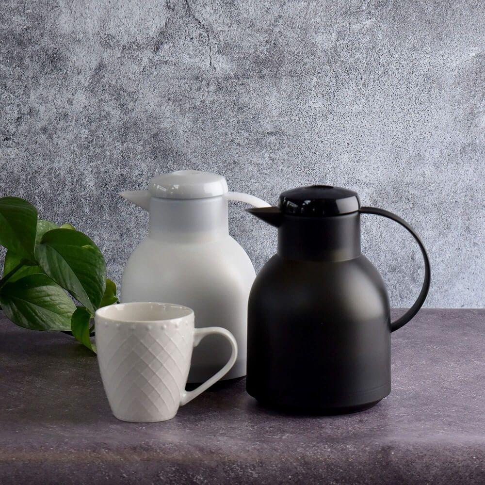 Garrafa Térmica De 1 Litro Quick Press Samba Emsa Preta - 7