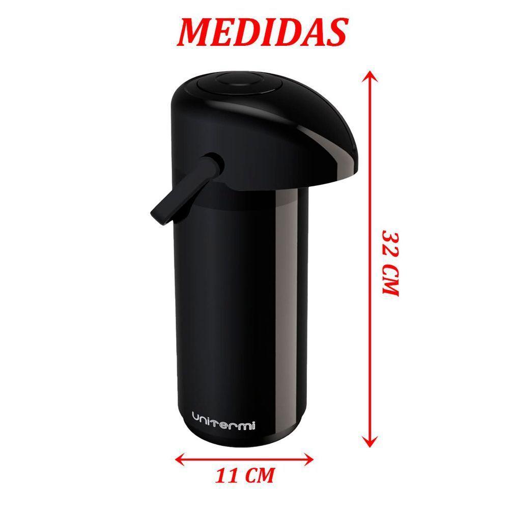 Garrafa Térmica De Mesa Verona 1L Branca Café Chá Chimarrão - 2