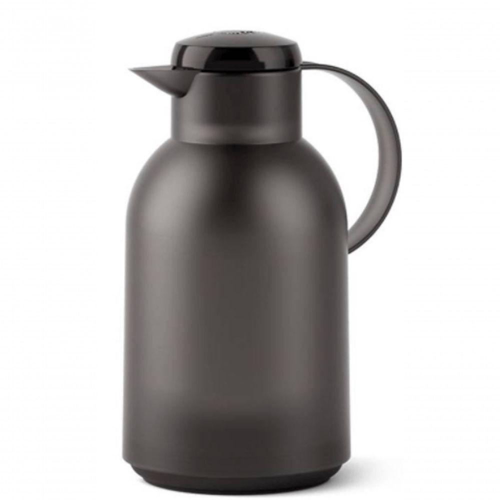 Garrafa Térmica De 1,5 Litros Quick Press Samba Emsa Preta - 1