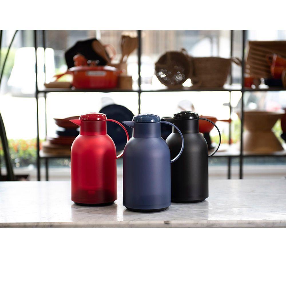 Garrafa Térmica De 1,5 Litros Quick Press Samba Emsa Preta - 4