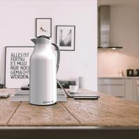 Garrafa Térmica De Mesa Siena Branca 1L Café Chá Chimarrão - 2