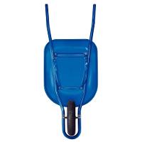 Carrinho De Mão Tramontina Com Caçamba Rasa Plástica Azul 50 L, Braço Metálico E Pneu Com Câmara - 2