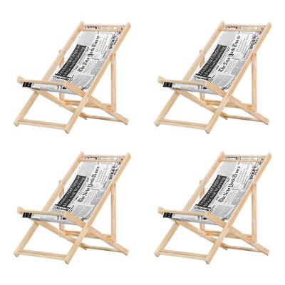 Kit 4 Cadeira Espreguiçadeira Dobrável S-b-jornal