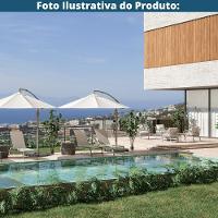 Espreguiçadeira Jeri Fratini 191 Cm (largura) Em Alumínio E Assento Em Tela Cor Cinza Com 2 Rodinhas - 3