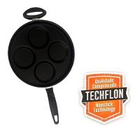 Frigideira Antiaderente Com 4 Divisórias Alta Qualidade Cor:preta - 2