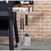 Espátula Para Churrasco Precision Aço Inox 45cm Weber Preta - 6