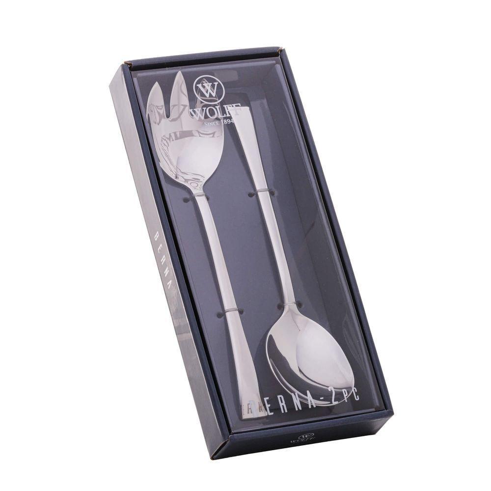 Talher Para Salada 2 Peças Berna Em Inox Wolf - 2