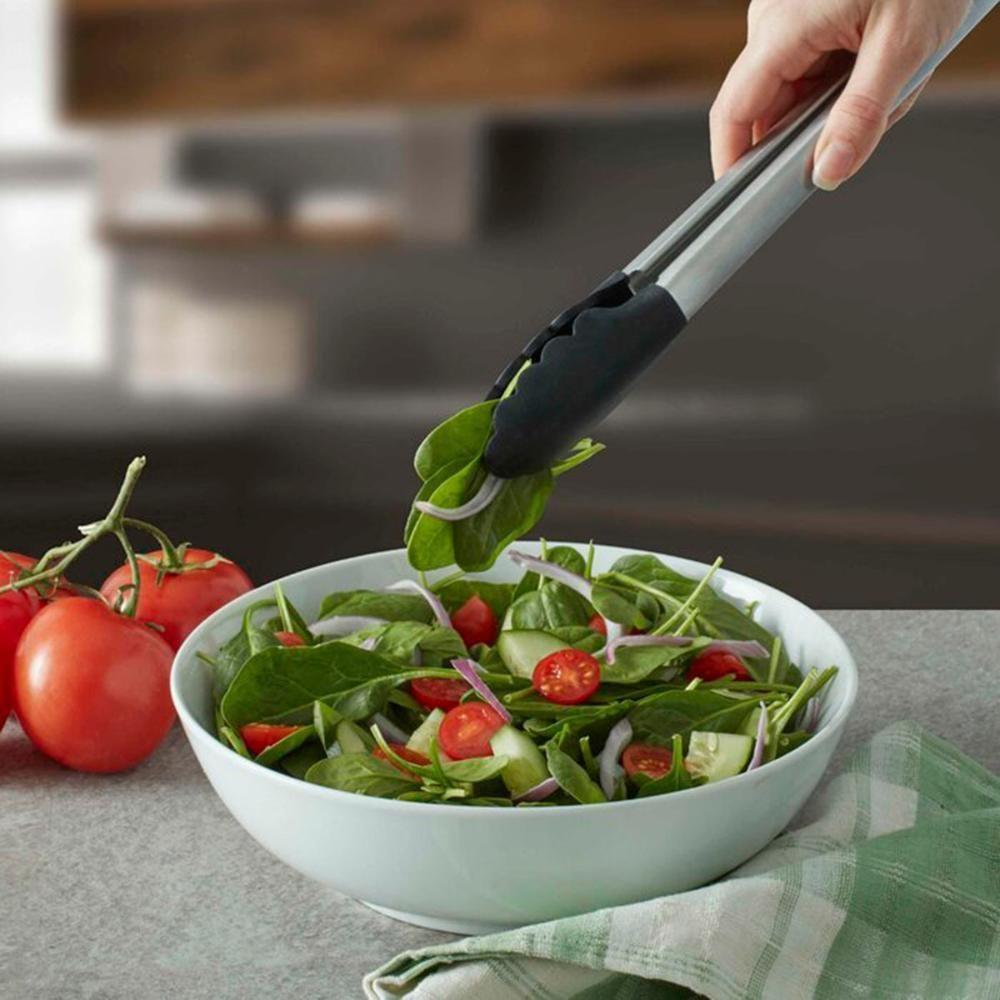 Pegador De Alimentos Pinça Inox Multiuso Preto Kitchenaid - 3