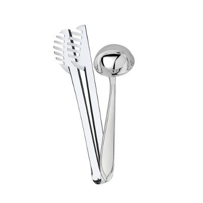 Conjunto Concha Para Molho Laguna E Pegador De Massa Utility Em Aço Inox Tramontina