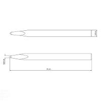 Ponteiro Redondo 14" Tramontina Com Corpo Em Aço Especial Tramontina - 3