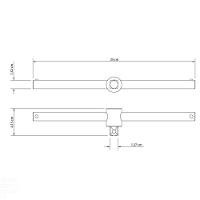 Cabo T Usinado 10" Encaixe 1-2" Tramontina Em Aço Cromo Vanádio Com Acabamento Cromado Tramontina - 4