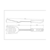 Espátula Tramontina Utilitá Em Aço Inox Com Cabo De Polipropileno Branco - 5