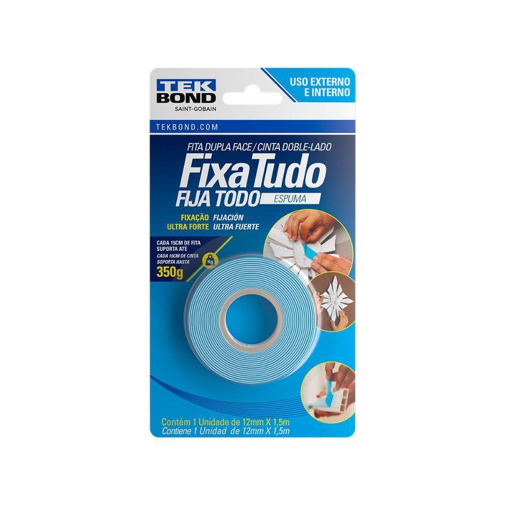 Fita Espuma Dupla Face 12mmx1,5m - Tekbond - 1