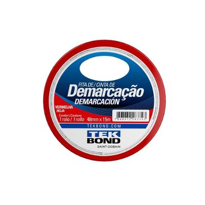 Fita Demarcação 48mmx15m - Tekbond Vermelho