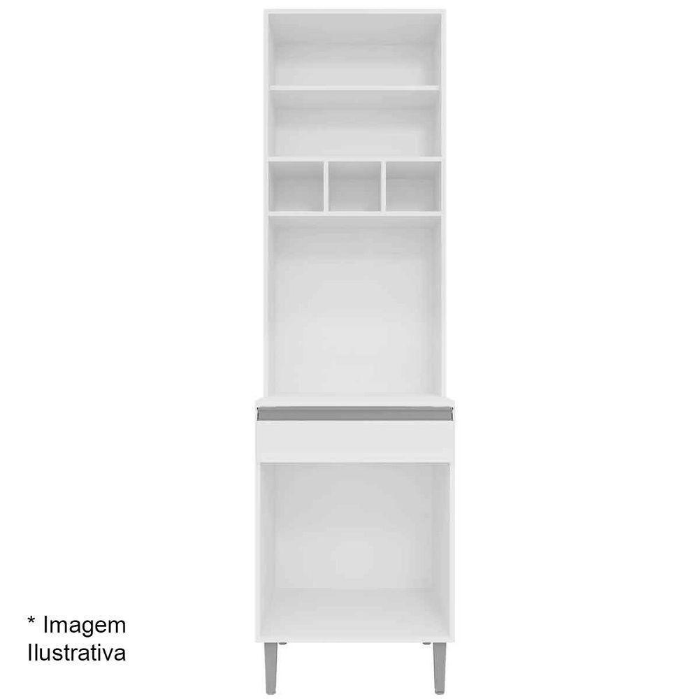 Paneleiro Duplo Adriana 4 Portas Amêndoa-preto - 5