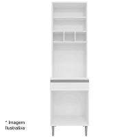 Paneleiro Duplo Adriana 4 Portas Amêndoa-preto - 5