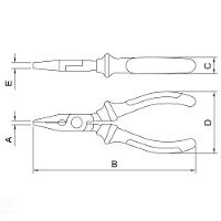 Alicate Bico Chato Isolado 1.000 V 6'' Tramontina Pro Tramontina - 2