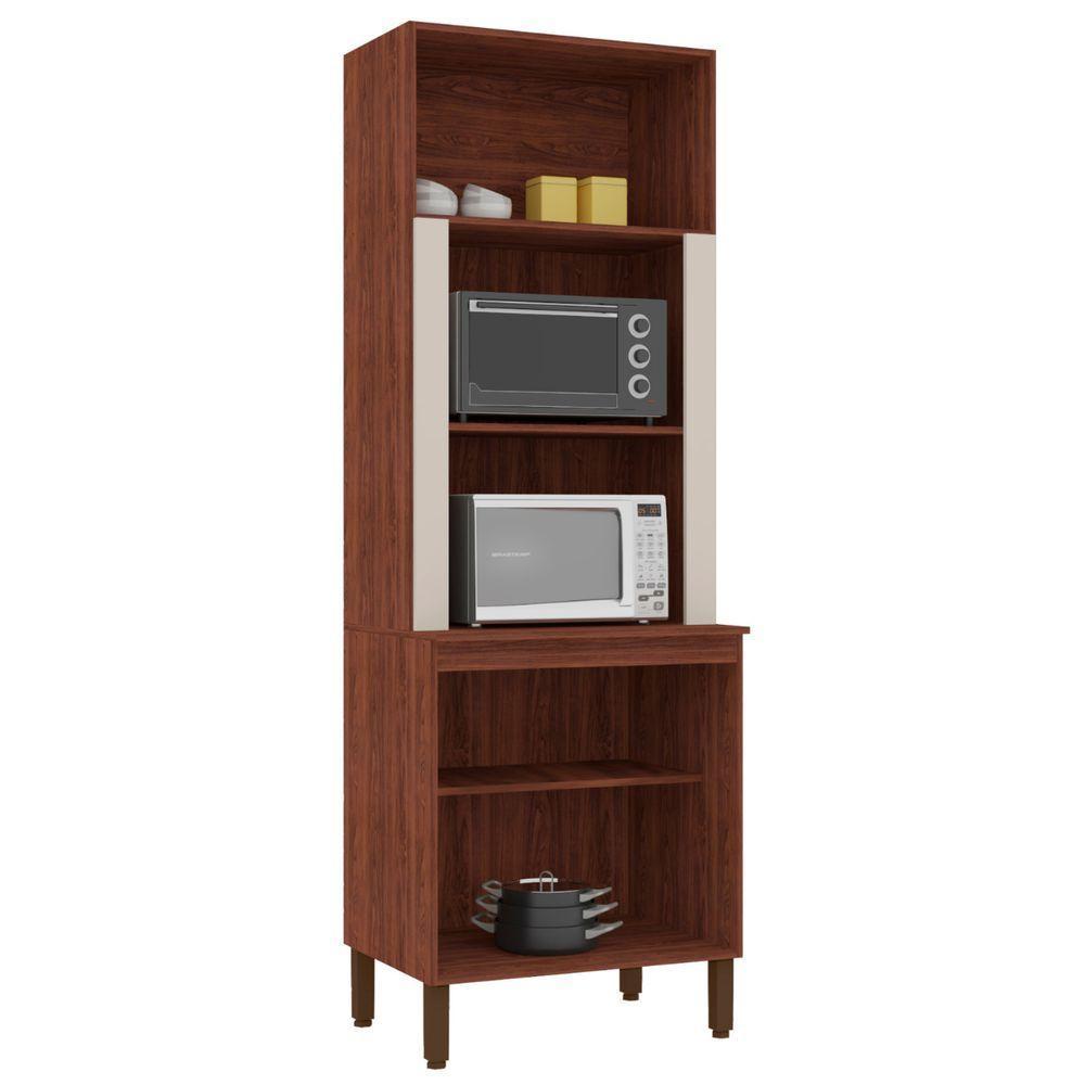 Paneleiro Duplo Com 4 Portas Winkler Nogueira Off White - 2