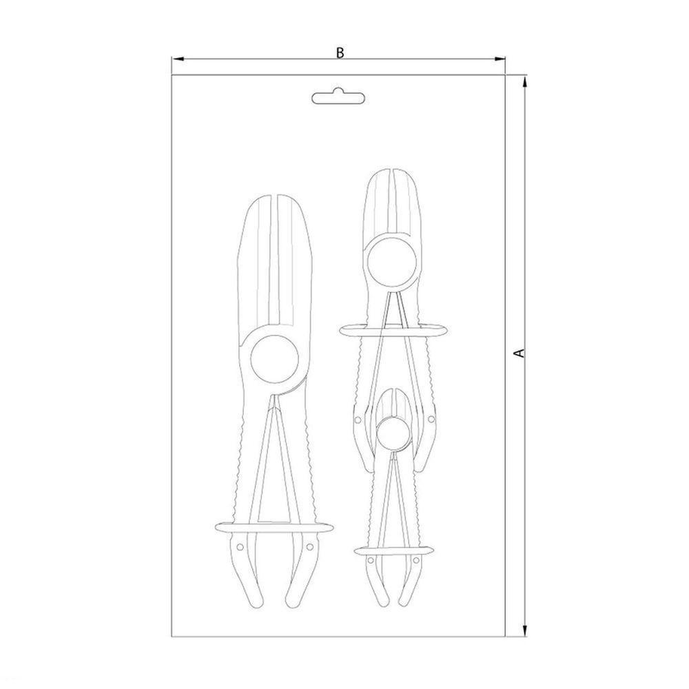 Alicates Para Restrição De Fluxo 3 Peças 6" 7" E 10" Tramontina Pro Tramontina - 2