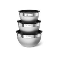 Conjunto 3 Bowls De Inox Com Tampa Plástica Electrolux Cor:inox - 1