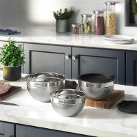 Conjunto 3 Bowls De Inox Com Tampa Plástica Electrolux Cor:inox