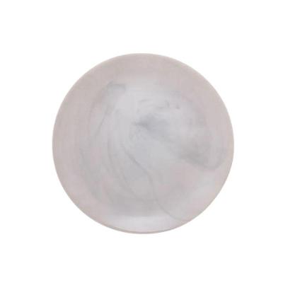 Prato De Sobremesa Em Vidro Diwali Marble 19cm Luminarc Cinza Claro