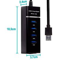 Hub Usb 3.0 Extensor 4 Portas Led Indicador High Speed Hd - 8