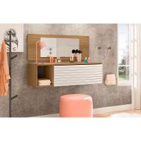 Penteadeira Suspensa Joy Com Espelho E 1 Gaveta Para Quarto - 1