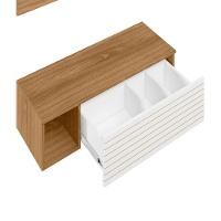 Penteadeira Suspensa Joy Com Espelho E 1 Gaveta Para Quarto - 2