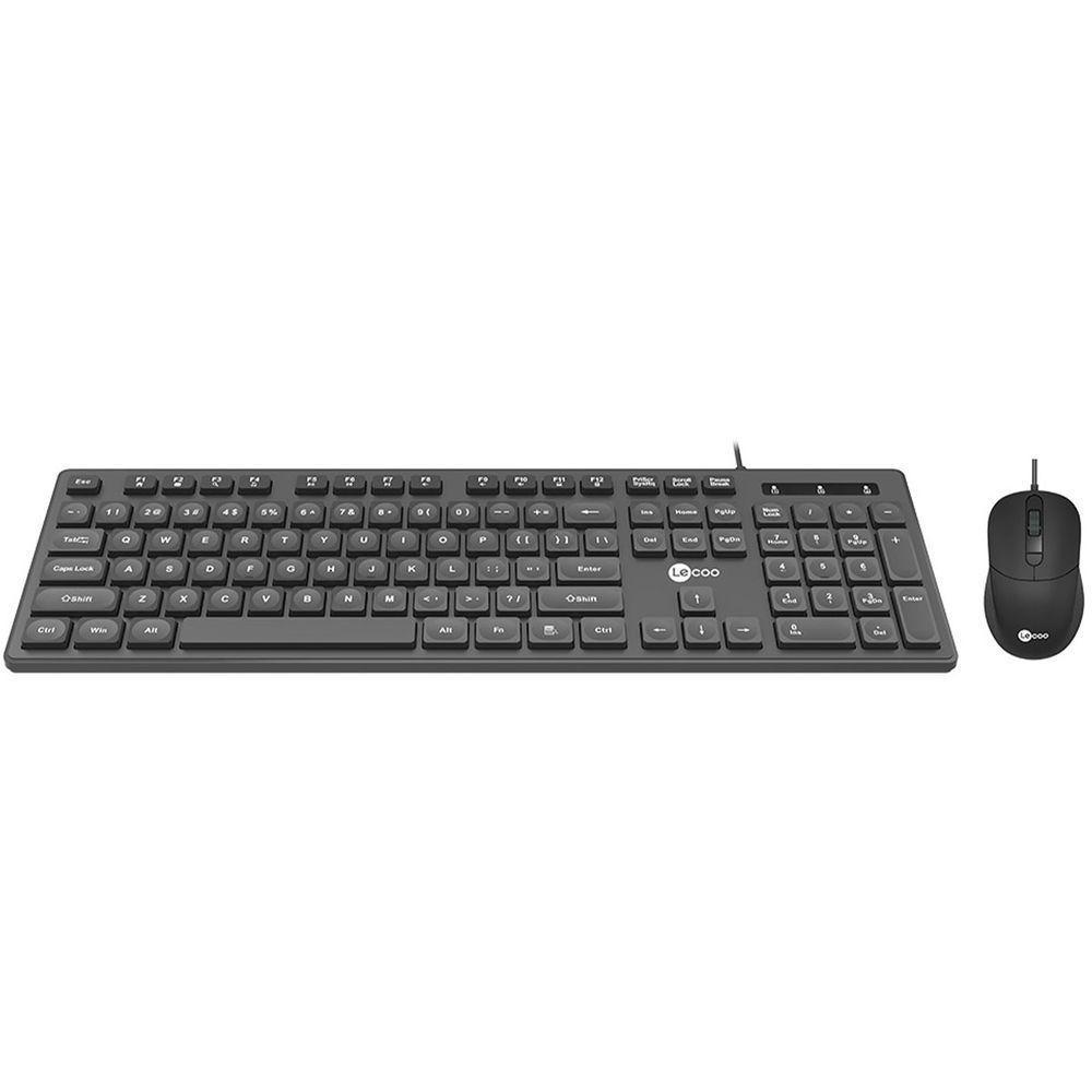 Kit Teclado E Mouse Lecoo, Usb, Abnt2, 2400dpi, Preto - Cm102 - 2