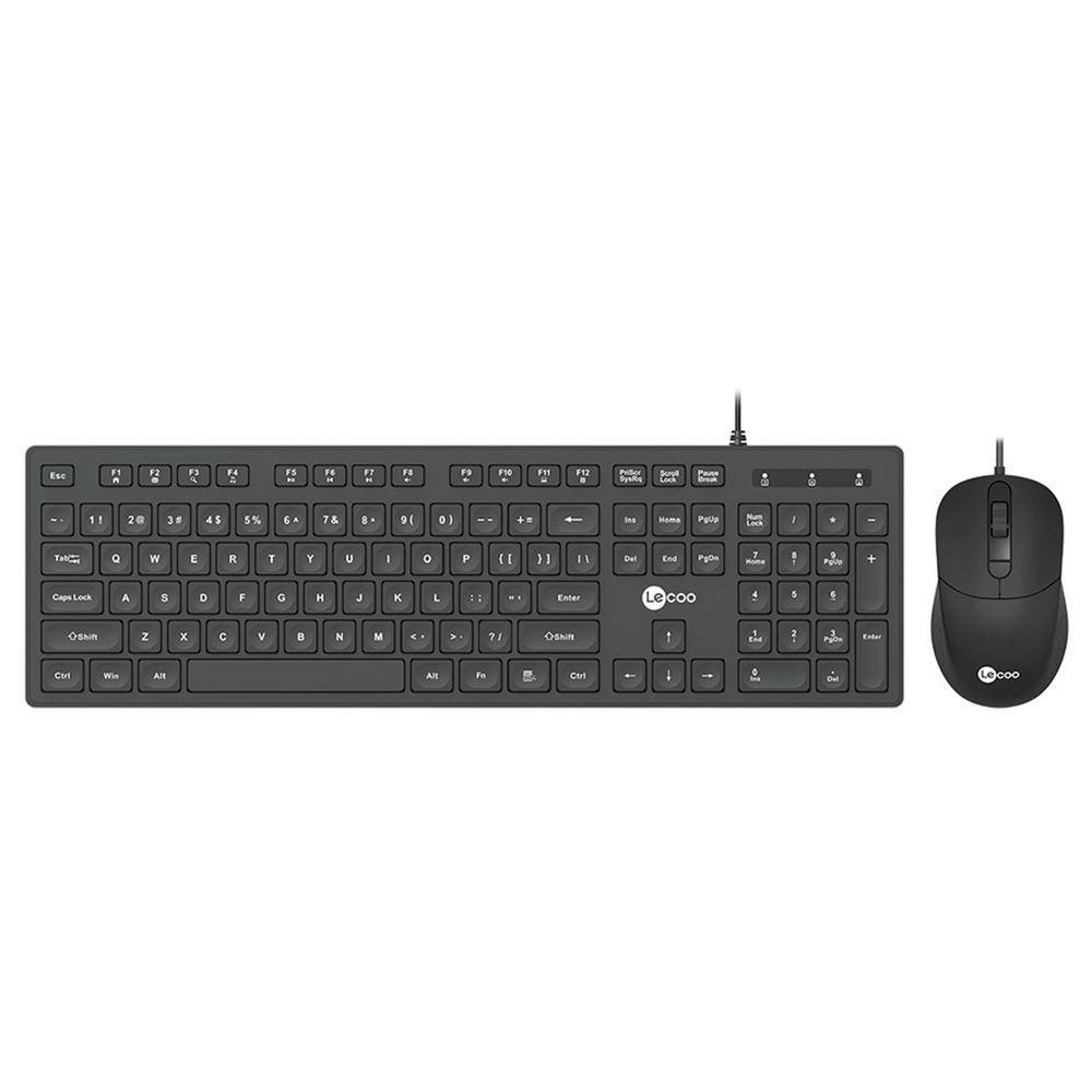 Kit Teclado E Mouse Lecoo, Usb, Abnt2, 2400dpi, Preto - Cm102 - 4